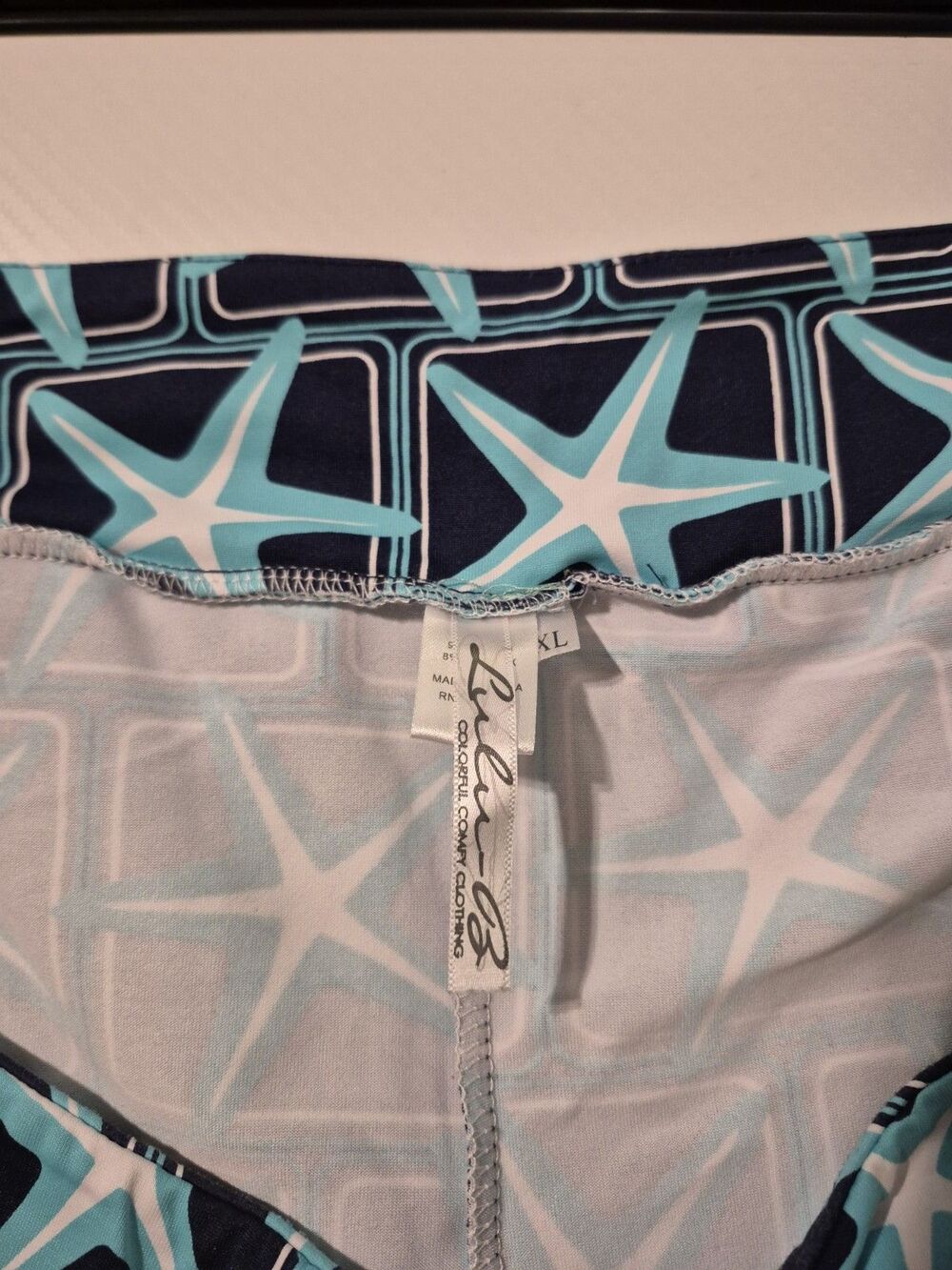 Lulu B Skirt Skort Womens XL Starfish UPF 50+ Tennis Core Golf Preppy Resort - Picture 6 of 12